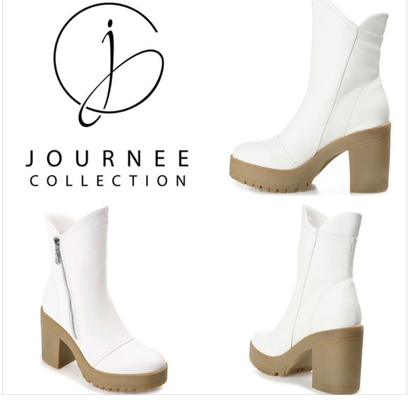 Journee Collection Jaquie Round Toe Platform High Ankle Booties. Size 9.5 - Picture 1 of 17